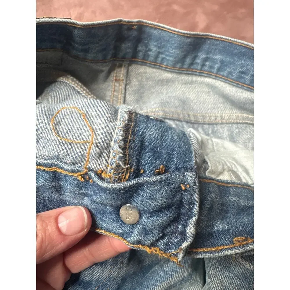 Vintage 1992 Levi’s 501 USA Made Jeans 30x30 Distressed Workwear Fade